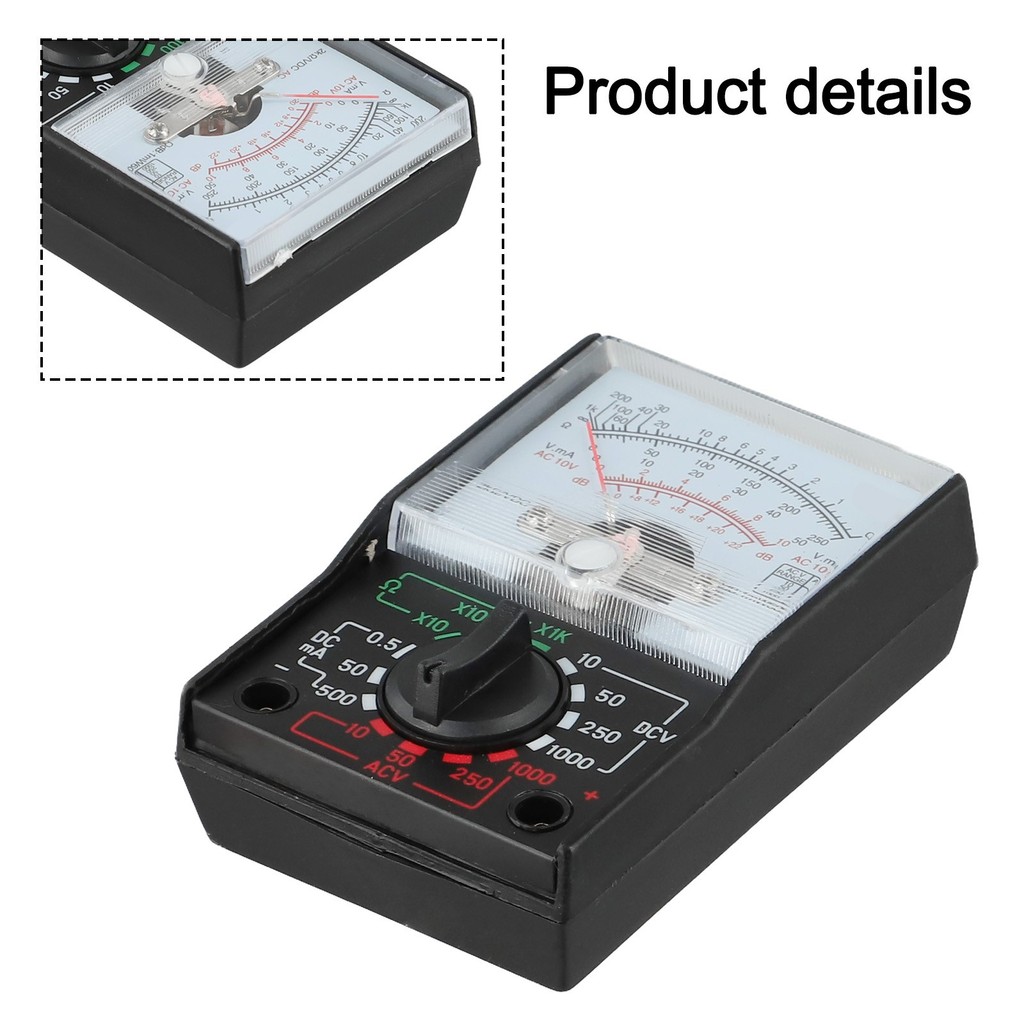 [FBT]DC/AC 1000V โวลต์มิเตอร์ 250mA แอมมิเตอร์ 1KΩ เครื่องวัดความ ...