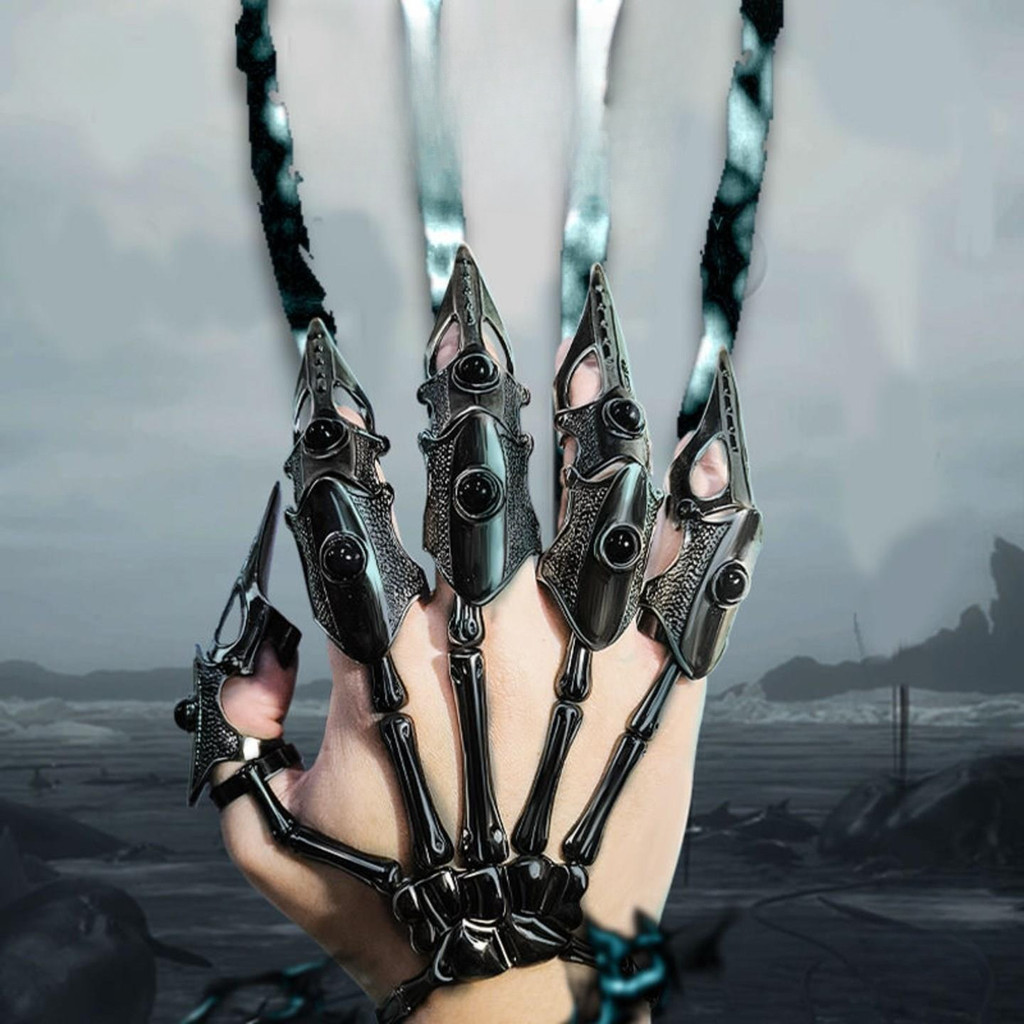 Cyberpunk Futuristic Bionic Mechanic Glove - Adjustable Jewelry ...