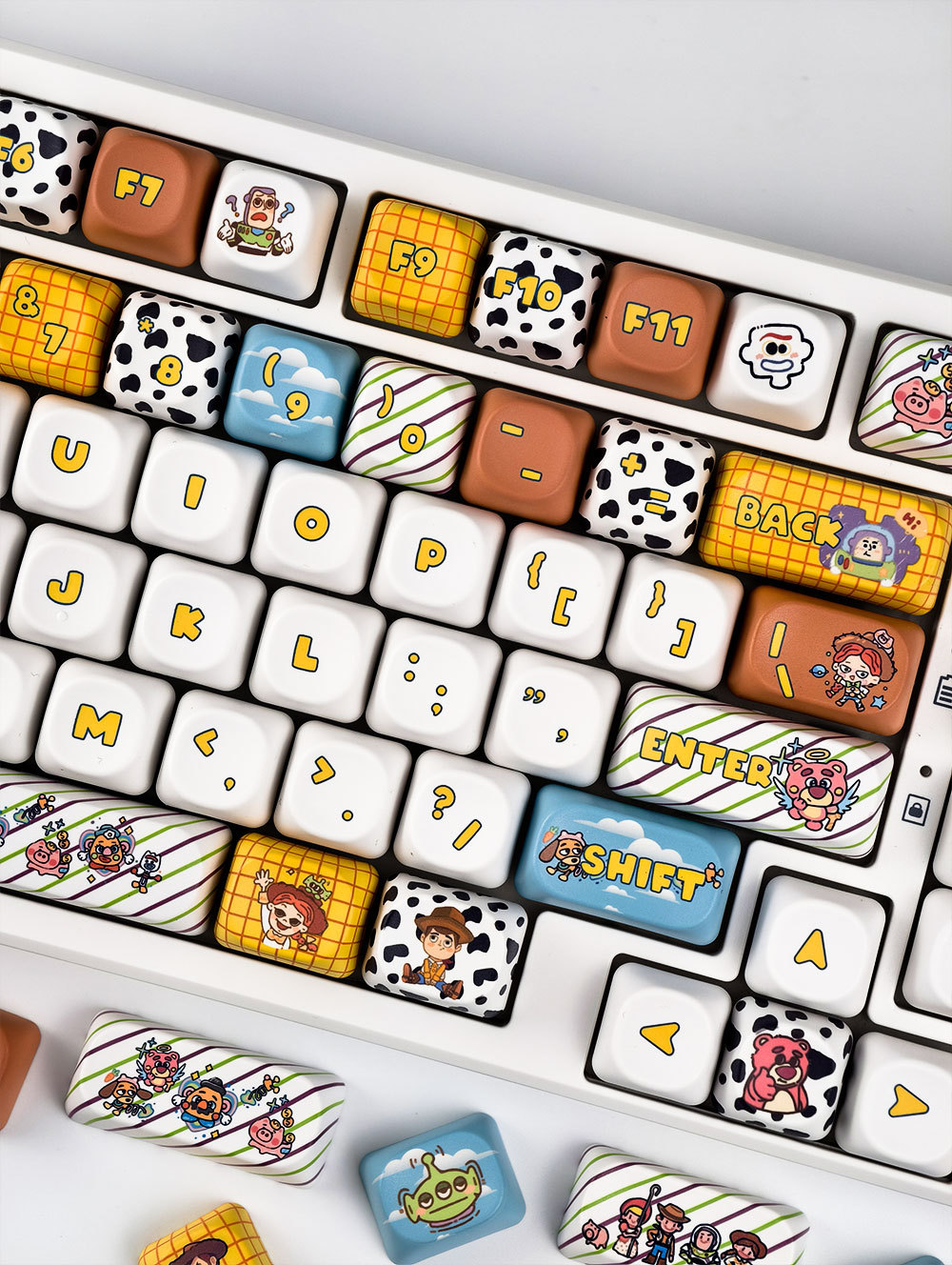 Toy Story Keycaps 130 คีย์ MOA/เชอร์รี่โปรไฟล์ PBT Dye Sublimation ...
