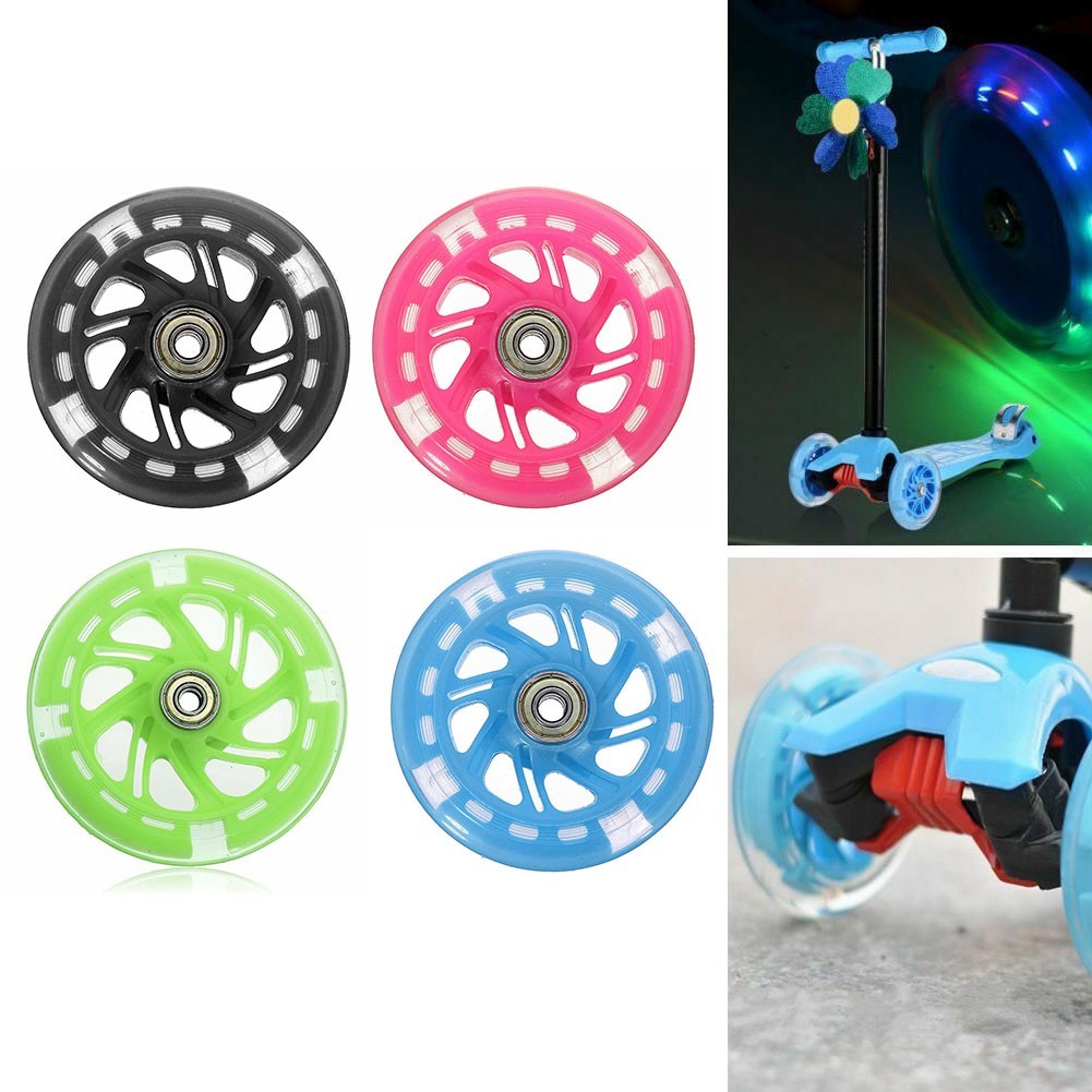 LED แฟลชล้อไฟกระพริบด้านหลัง ABED สําหรับสกู๊ตเตอร์ Mini 12*2 ซม. ...