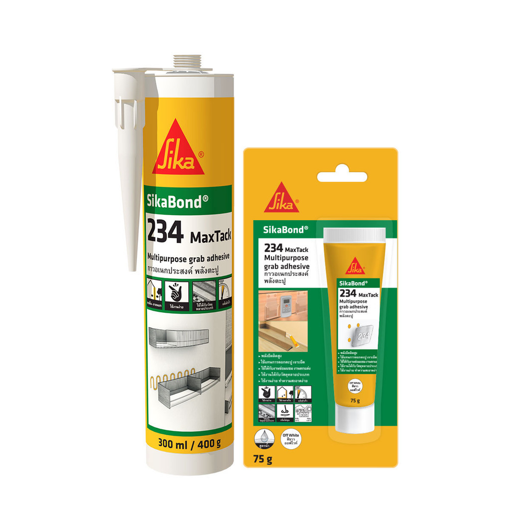 SIKA BOND®-234 MAXTACK กาวตะปูสูตรน้ำ พลังยึดติดสูง สามารถยึดเกาะได้ดี ...
