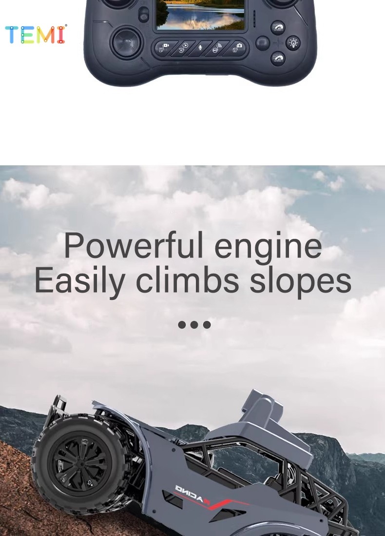 TEMI Mini RC รถ 4WD Off Road รถกล้อง App ควบคุม 2.4GHZ รีโมทคอนโทรล ...