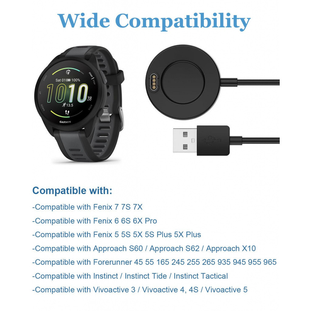 เหมาะสำหรับ Garmin Sport Watch Charger Flytime 945/245 x7 7x 6 255 955 ...