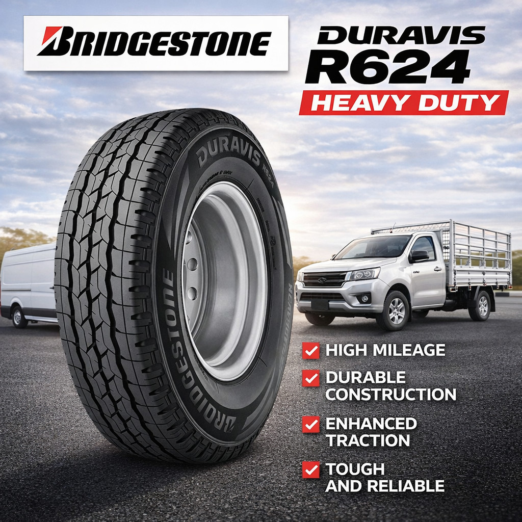 ยางรถยนต์ ขนาด 195R14 รุ่น DURAVIS R624 ยี่ห้อ Bridgestone | Shopee ...