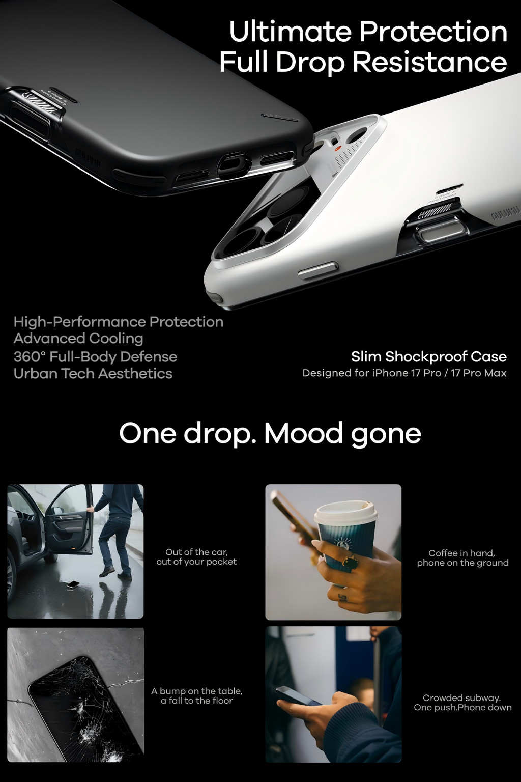 AULUMU A17 Shock Proof Case Ultra Slim Real Cooling อลูมิเนียมกรอบกล้อง ...