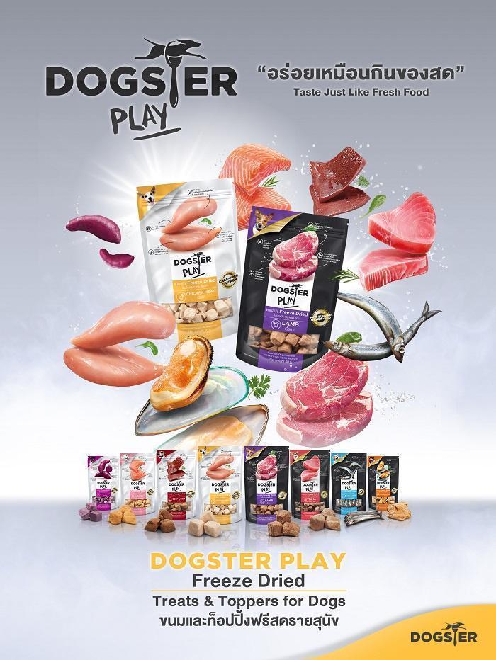 DOGSTER PLAY Freeze Dried วัตถุดิบ Premium ชั้นเลิศ ขนมฟรีซดราย/ขนมหมา ...