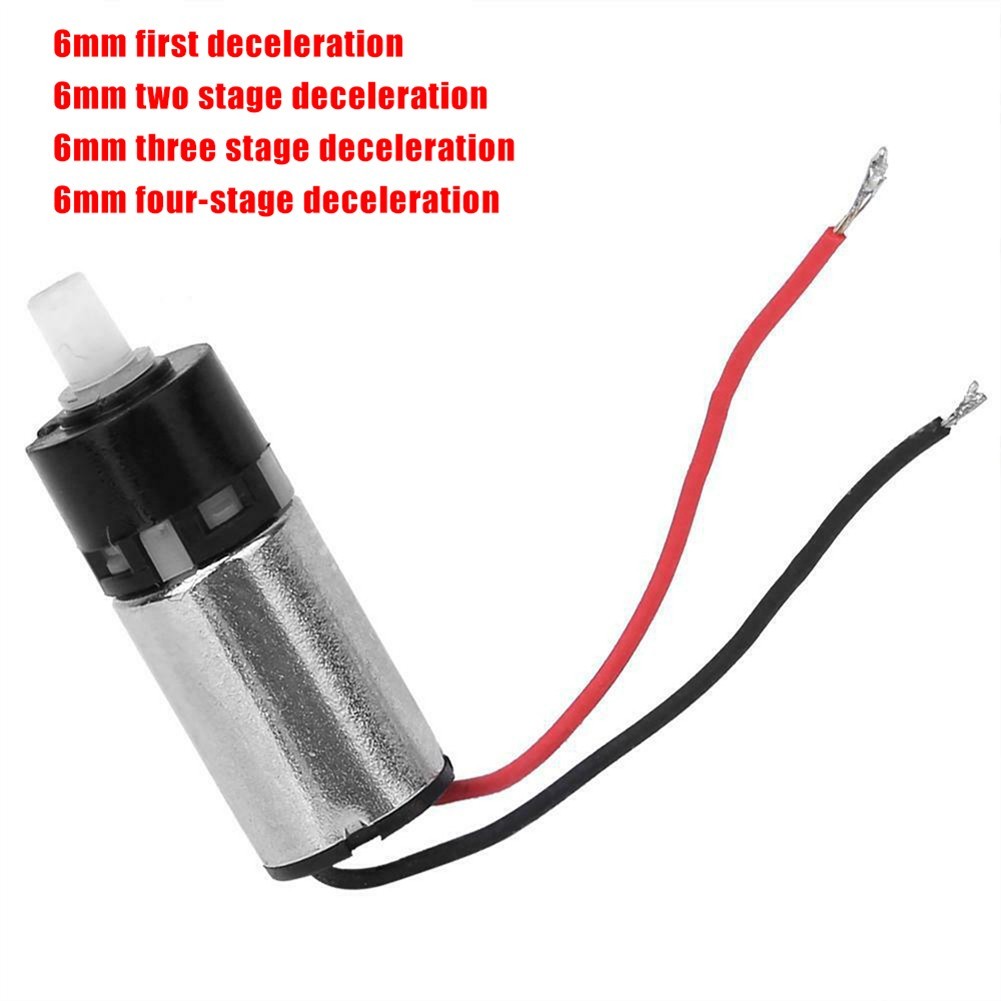 rxi 1pcs Planetary Gear Motor 6mm DC 3V 1200RPM Coreless Gearbox DIY ...