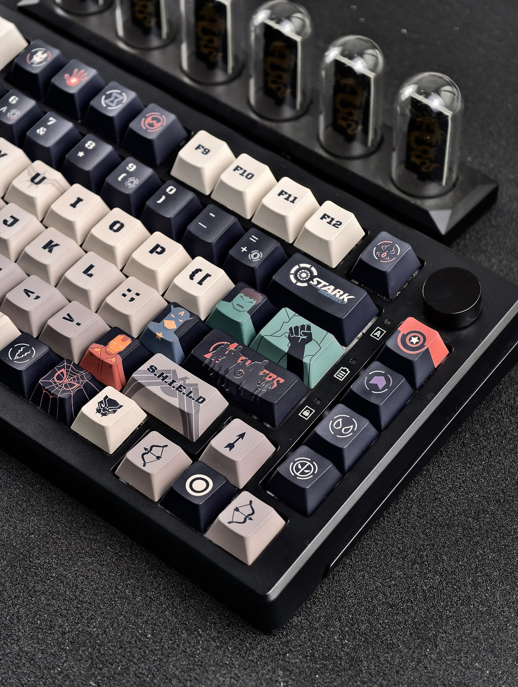 MAIMOOO Avengers Keycaps โปรไฟล์เชอร์รี่ 120 คีย์ PBT Spiderman Aula ...