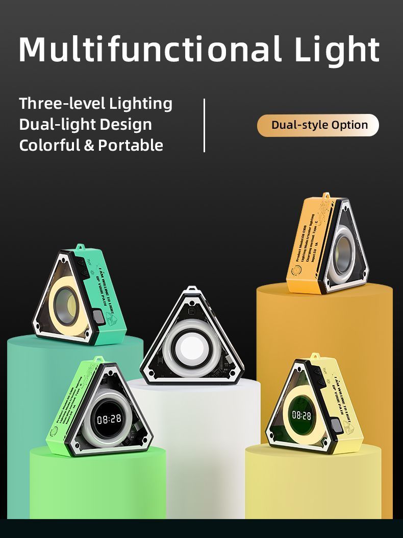 ไฟกลางคืน LED Mech แบบโต้ตอบพร้อมนาฬิกาดิจิตอลและคุณสมบัติในการนอนหลับ ...