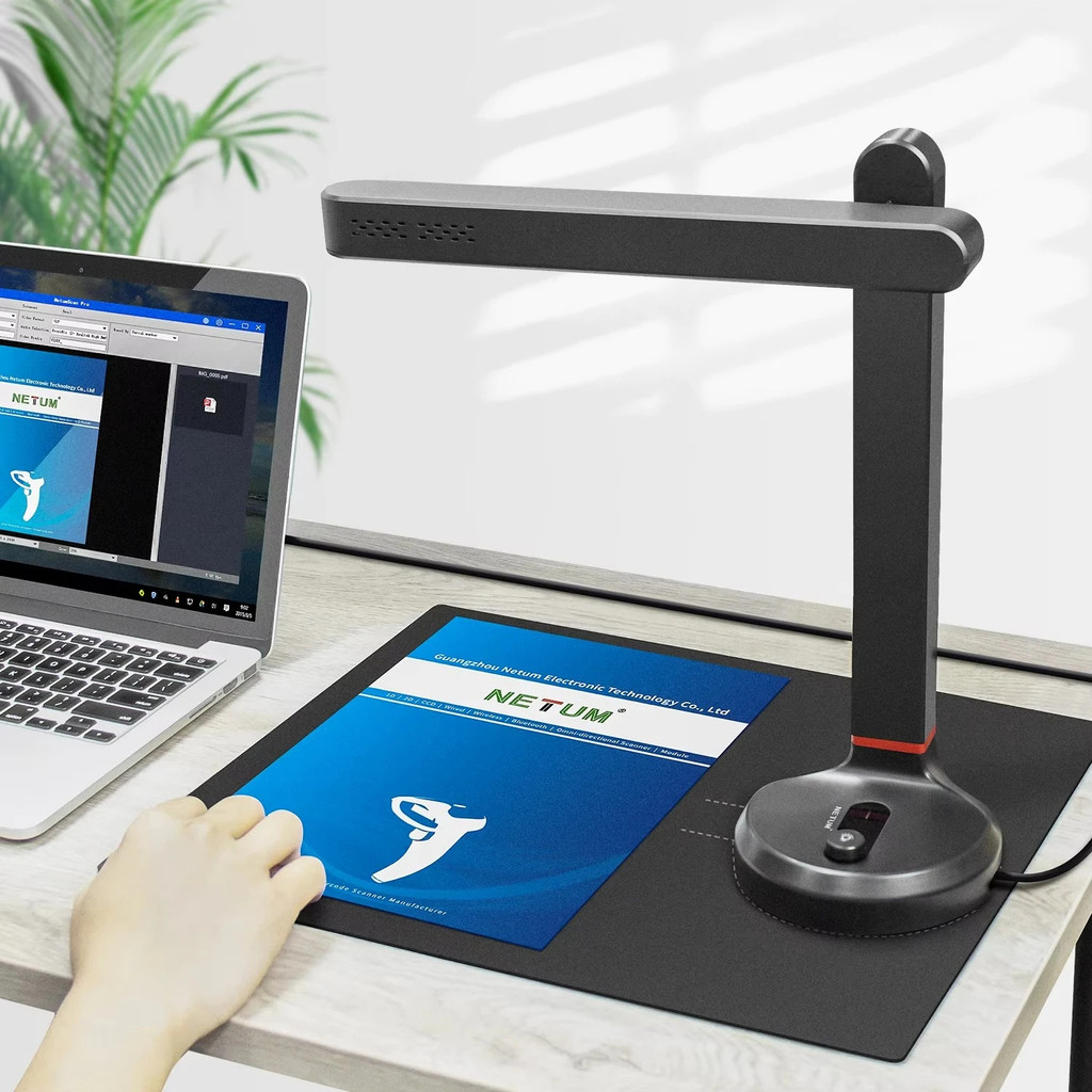 Portable Visual Presenter เครื่องสแกนเนอร์หนังสือ A4 ทนทานความละเอียด ...