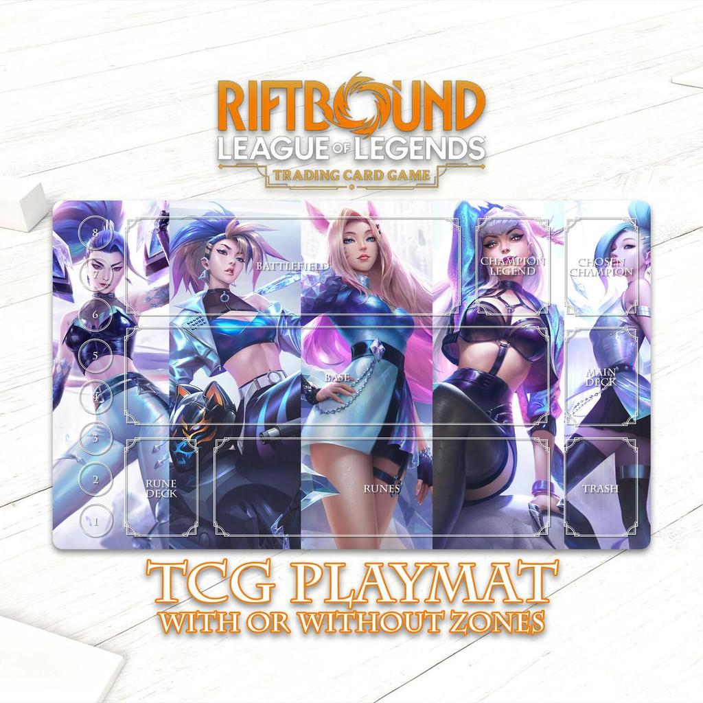 เพลย์แมท Riftbound ใหม่ – แผ่นรองเมาส์ KDA All out | Shopee Thailand