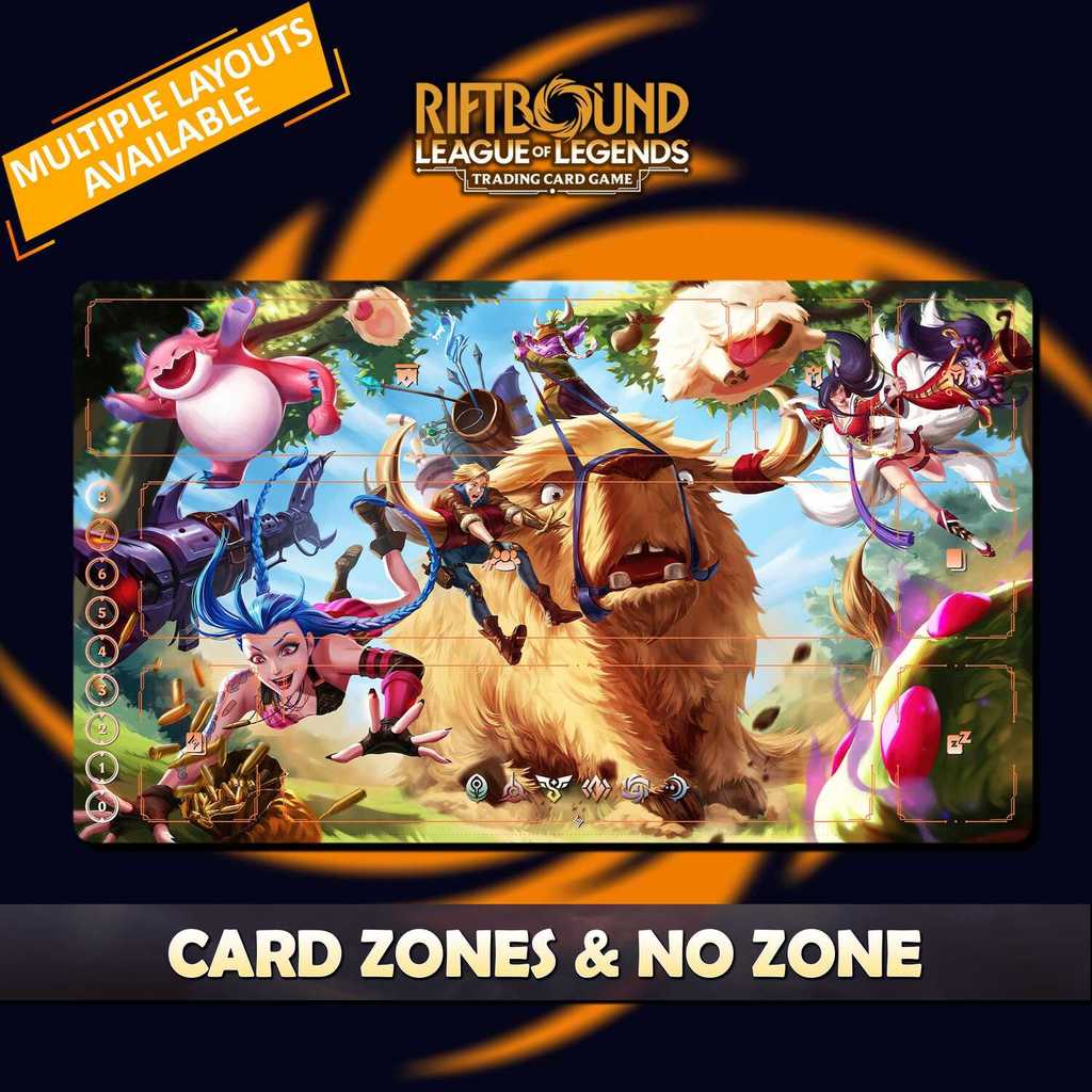 Fun Champions Playmat Riftbound LOL - การ์ดเกมสะสม Riftbound - รวมถุง ...