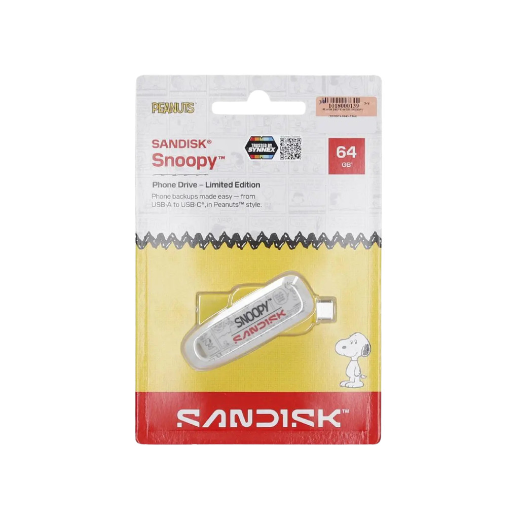 SANDISK Snoopy Limited Edition USB Flash Drive / Phone Drive (แฟลชไดรฟ์ ...