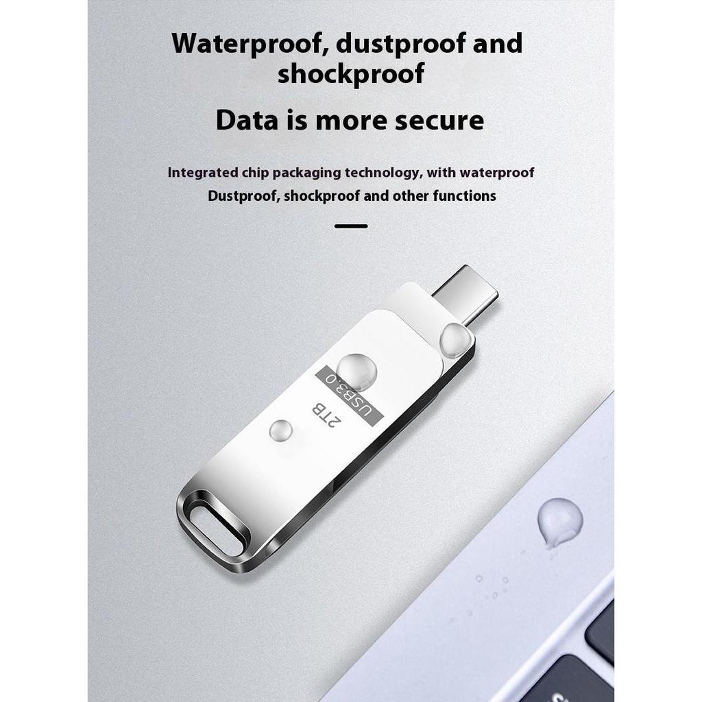 แฟลชไดรฟ์ 2TB โลหะ USB 3.0 Flash Drive Pendrive High Speed Flash Disk ...