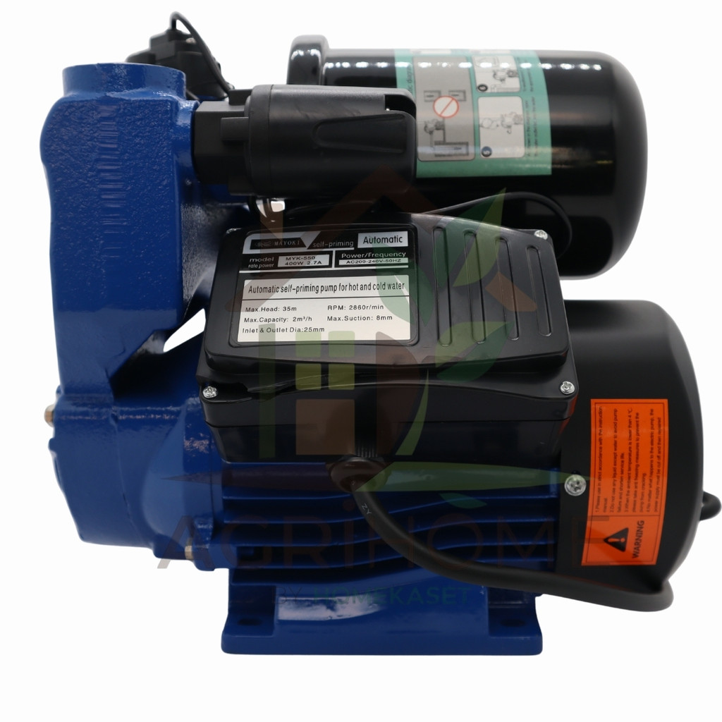 ปั๊มน้ำอัตโนมัติ Mayoki มาโยกิ MYK-370 MK-550 200W ดูดลึก 8 เมตร เพิ่ม ...