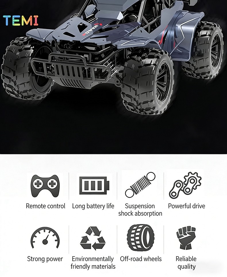 TEMI Mini RC รถ 4WD Off Road รถกล้อง App ควบคุม 2.4GHZ รีโมทคอนโทรล ...