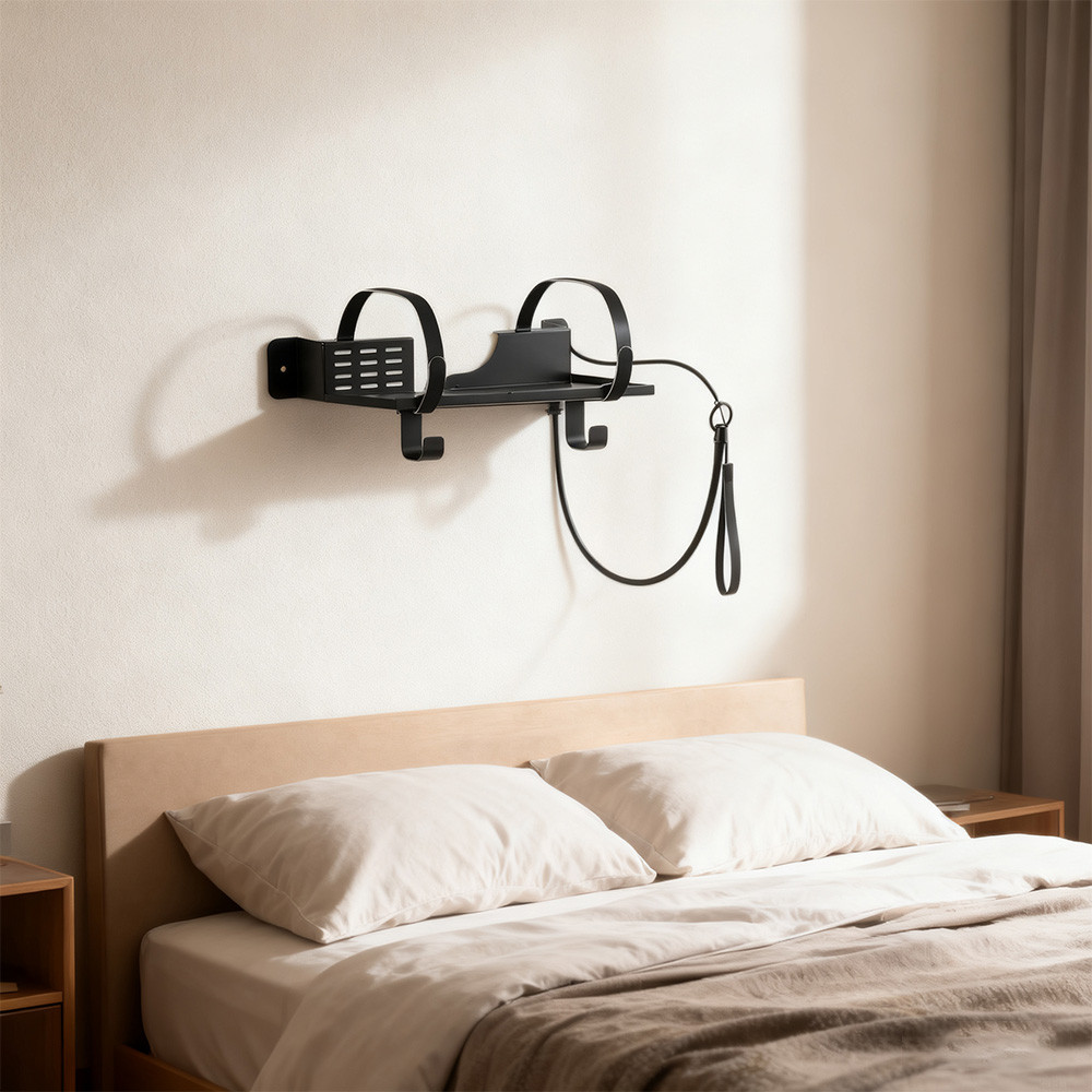 โลหะ Cpap Wall Mount ชั้นวางสําหรับ AirSense 10 & 11 ปรับมุม Cpap ท่อ ...