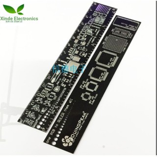 ((หลายขนาด) ไม้บรรทัด PCB สีทอง 15 ซม. 20 ซม. 25 ซม. X