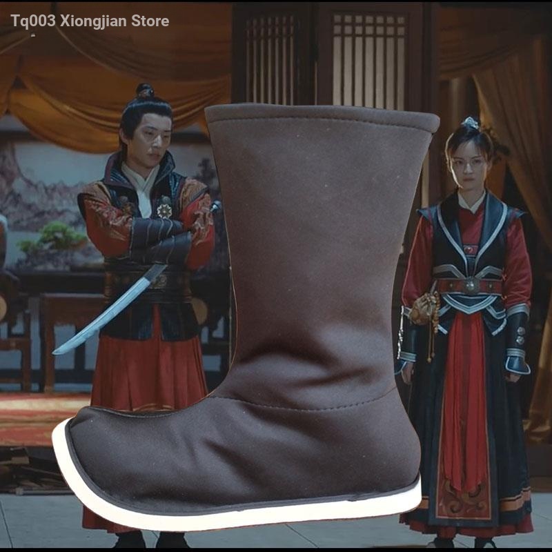 ภาพหน้าปกสินค้ารองเท้าบูท Jinyiwei เครื่องแต่งกายโบราณ สไตล์จีนย้อนยุค สําหรับผู้ชาย และผู้หญิง