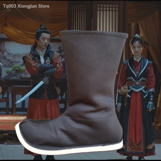ภาพขนาดย่อของสินค้ารองเท้าบูท Jinyiwei เครื่องแต่งกายโบราณ สไตล์จีนย้อนยุค สําหรับผู้ชาย และผู้หญิง