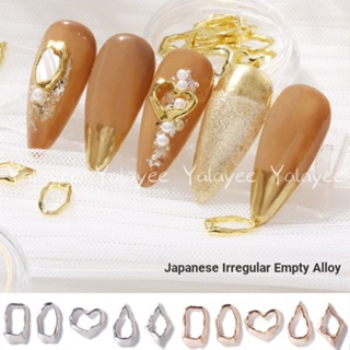 สินค้า Yalayee [Manicure Jewelry] の เครื่องประดับ โลหะผสม สไตล์ญี่ปุ่น สีโรสโกลด์ เงิน ทอง 20 ชิ้น