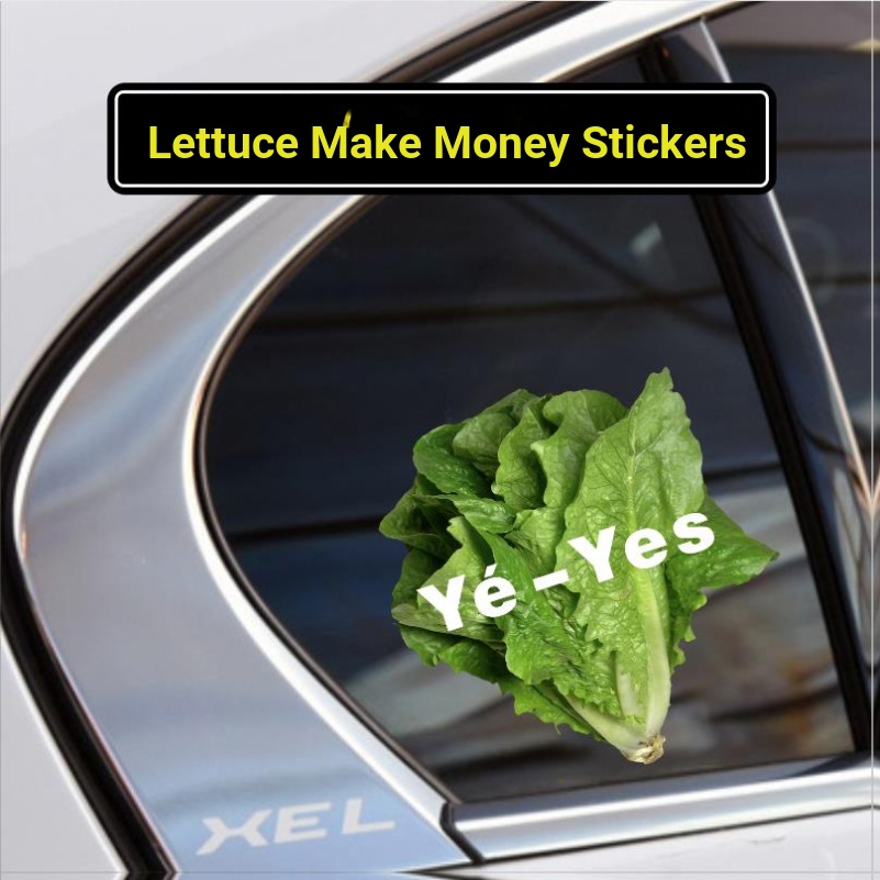 สติกเกอร์-ลาย-chebaishi-lettuce-make-money-สําหรับตกแต่งกระจกรถยนต์
