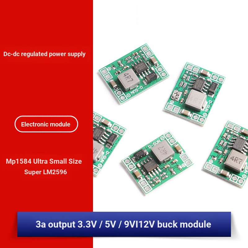 โมดูลพาวเวอร์บัค ปรับได้ Mp1584en-dc 3A Ultra LM2596 24V เป็น 12V9V5V3V