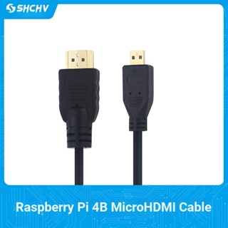 สายเคเบิล Raspberry Pi 4 Micro HDMI เป็น HDMI Video HD 4K Raspberry Pi 2 เมตร