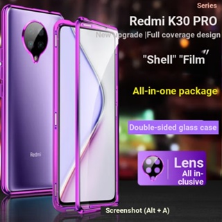 เคสโทรศัพท์มือถือแบบแก้ว แม่เหล็ก สองด้าน สําหรับ Xiaomi Redmi K30 Pro Redmi K30 Pro