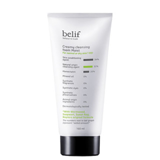 Belif โฟมทําความสะอาดผิวหน้า ให้ความชุ่มชื้น 5.41 fl.oz / 160 มล.