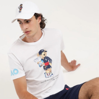 เสื้อยืดแขนสั้น ผ้าฝ้าย พิมพ์ลายการ์ตูนหมี แฟชั่นฤดูร้อน สไตล์นักธุรกิจ สําหรับผู้ชาย นักเรียน