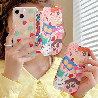 เคสโทรศัพท์มือถือ TPU แบบนิ่ม ลายการ์ตูนชินจัง สําหรับ iphone 14 Pro Max 13 Pro Max 12 Pro Max