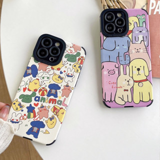 เข้ากันได้สำหรับเคส iPhone iPhone 11 เคสสำหรับ iPhone 14 Pro Max เคส เคสโทรศัพท์มือถือ TPU สัตว์น่ารักน่ารักคู่สร้างสรรค์ iPhone 13 Pro Max iPhone 12 Pro Max 11 7Plus 8Plus 6Plus XR xs เคส iPhone