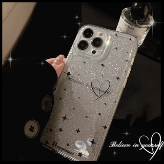 เคสโทรศัพท์มือถือ TPU นิ่ม ลายกลิตเตอร์ดาว สําหรับ iphone 14 Pro Max 13 Pro Max 12 Pro Max