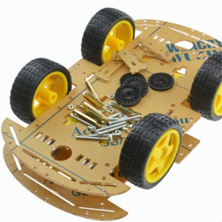 DIYMORE baru 4WD หุ่นยนต์รถมอเตอร์ chassis สําหรับ for arduino m 26
4WD Robot Smart Car Chassis Kits รถพร้อมตัวเข้ารหัสความเร็วสำหรับ for arduino M26