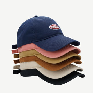 หมวกเบสบอล แบบนิ่ม ปักลายตัวอักษร สีชมพู แฟชั่นฤดูใบไม้ผลิ และฤดูร้อน สไตล์เกาหลี สําหรับผู้หญิง