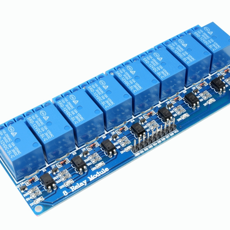 DIYMORE modul relay 5v 12v 8 - channel อุปกรณ์รีเลย์เชื่อมต่อสายไฟ ...