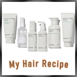 อินนิสฟรี สูตรผม / innisfree My Hair Recipe (Shampoo, Treatment, Mist, Curl Up Essence, Oil Serum, Tonic Essence)
