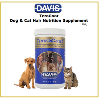 [DAVIS] Teracoat Dog &amp; Cat อาหารเสริมบํารุงขน 400 กรัม