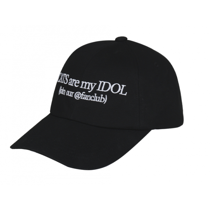 itzavibe-cats-are-my-idol-cap-black-ฟรีไซซ์-สินค้าของแท้-100-สินค้าเกาหลี