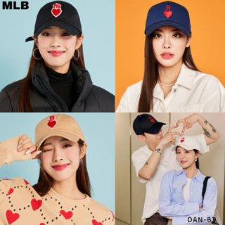 [MLB] หมวกบอล UNISEX แข็งแรง หัวใจ / [เดือนเมษายน- นาคยอง] สไตล์เกาหลี ของแท้ 100%