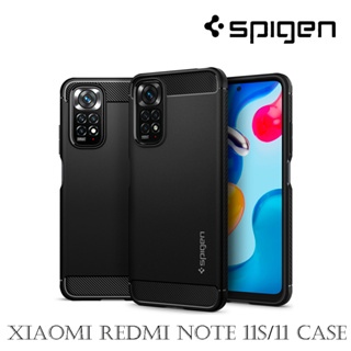 [SPIGEN] เคสโทรศัพท์มือถือ ทนทาน สีดํา สําหรับ Xiaomi Redmi Note 11S Redmi Note 11