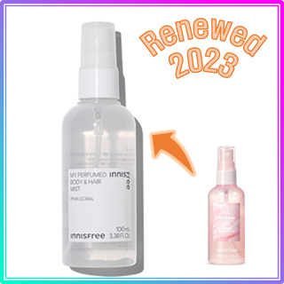 อินนิสฟรี สเปรย์น้ำหอมสำหรับผิวกายและเส้นผม / innisfree Perfumed Body &amp; Hair Mist 100mL (2023 AD)