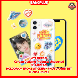 [NCT Dream] ของแท้จากเกาหลี ยังไม่เปิด NCT DREAM HOLOGRAM สติกเกอร์อีพ็อกซี่ + ชุดการ์ดรูปภาพ [Hello Future]