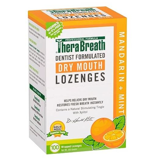 พร้อมส่ง-therabreath-no-sugar-mouth-wetting-fresh-breath-lozenges-mandarin-mint-100-โลเซงส์ห่อแยกกัน