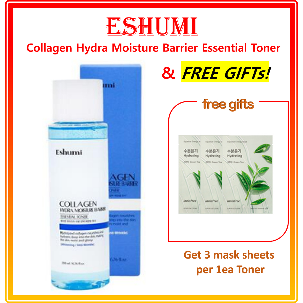 eshumi-collagen-hydra-moisture-barrier-essential-toner-ฟรีของขวัญ-10-8-เซรั่มเมล็ด-innisfree-15-มล-amp-retinol-ampoule-7-มล-eshumi-collagen-hydra-moisture-barrier-essential-toner