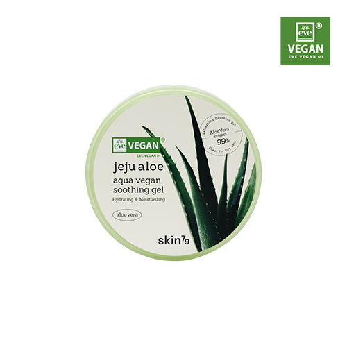 skin79-jeju-aloe-aqua-vegan-soothing-gel-300g-x3-เจลว่านหางจระเข้-บํารุงผิว-เย็น-ชุ่มชื้น-ว่านหางจระเข้-เกาหลี-ความงาม-ผลิตภัณฑ์ดูแลผิวเกาหลี