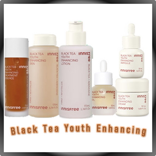 การส่งเสริมเยาวชนชาดำของอินนิสฟรี / innisfree Black Tea Youth Enhancing (Skin, Lotion, Ampoule(30ml/50ml), Essence(75ml,145ml), Cream, Mask)