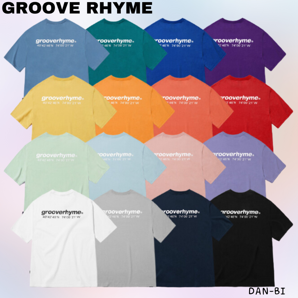 [GROOVE Rhyme] เสื้อยืด NYC LOCATION UNISEX 9 สี 4 ขนาด ของแท้ 100