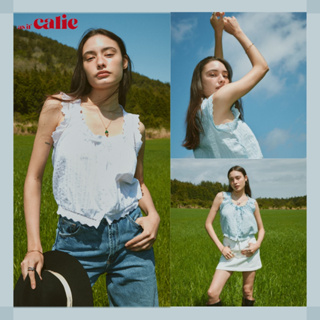 [ASIFCALIE] Pure SUMMER LACE BLOUSE / 2 สี / สินค้าเกาหลี / ของแท้ 100% / ทําให้อารมณ์ดีของคุณ